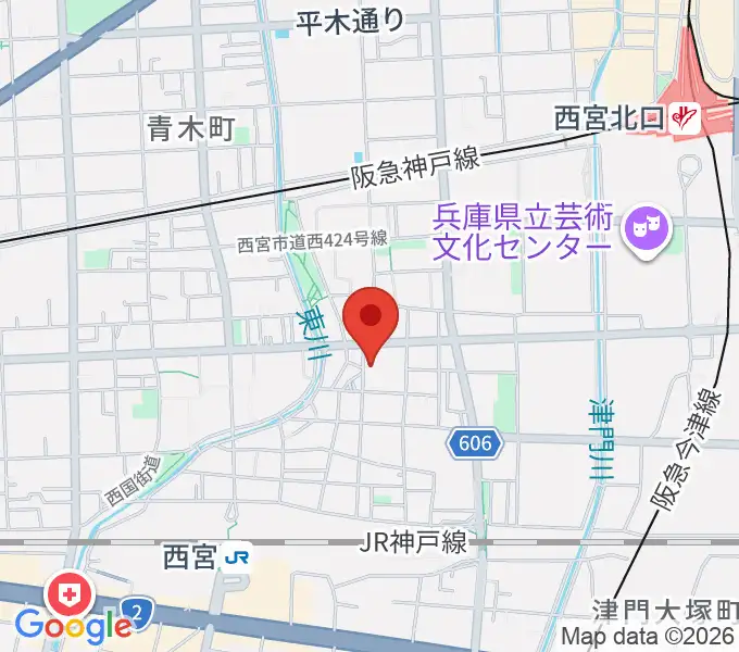 ピアノワークスの地図