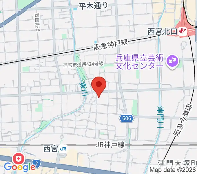 ピアノワークスの地図