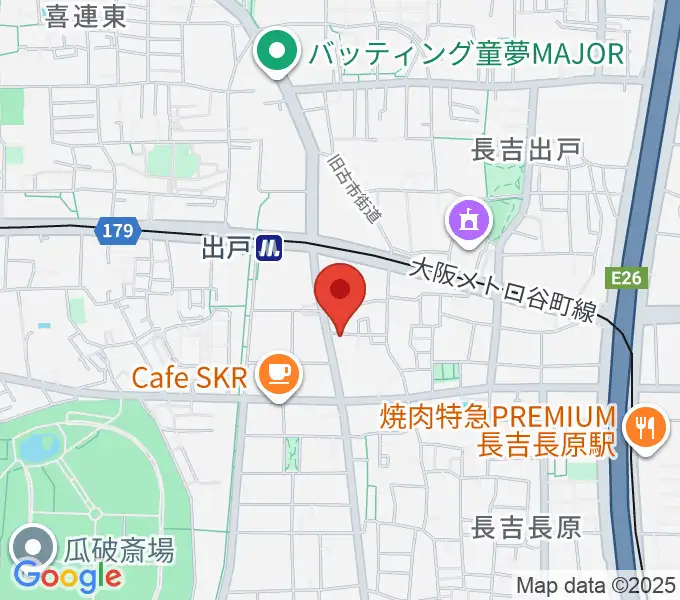 出戸VIEEWの地図