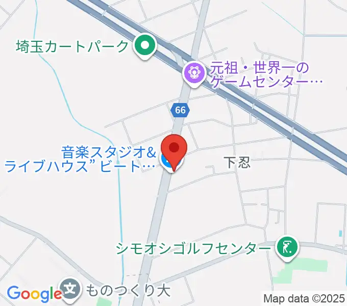 ビートハウス1193の地図