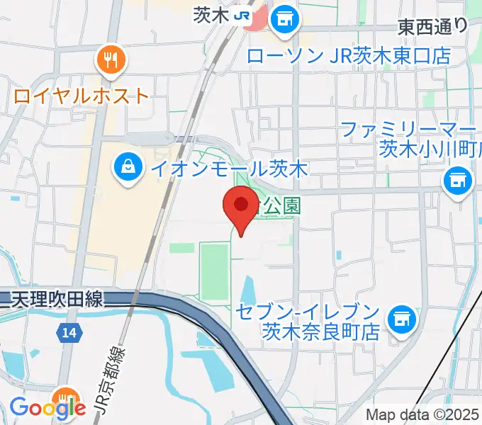 立命館いばらきフューチャープラザの地図