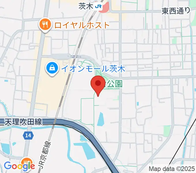 立命館いばらきフューチャープラザの地図