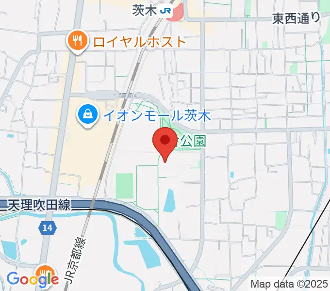 立命館いばらきフューチャープラザの地図