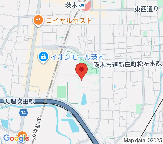 立命館いばらきフューチャープラザの地図