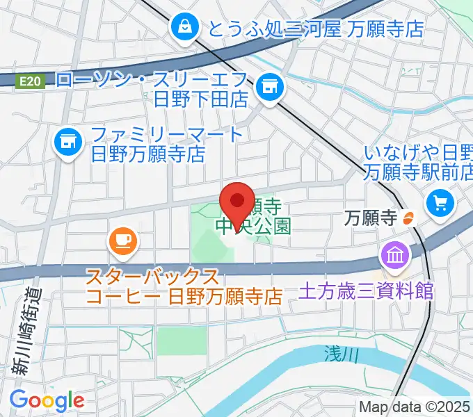 安養寺本堂・客殿地下ホールの地図