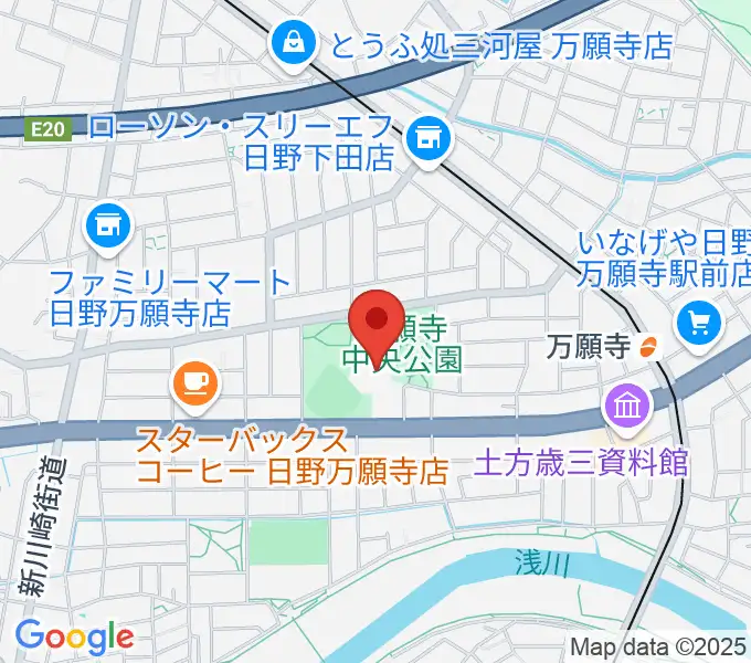 安養寺本堂・客殿地下ホールの地図