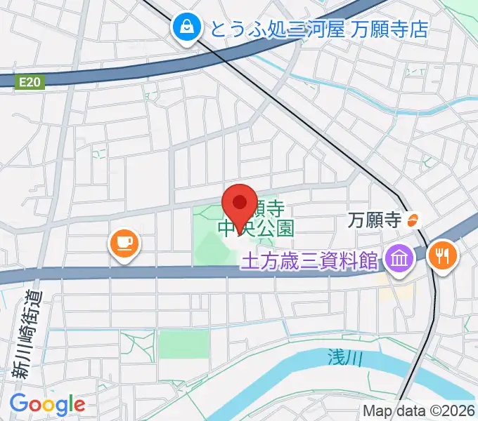 安養寺本堂・客殿地下ホールの地図