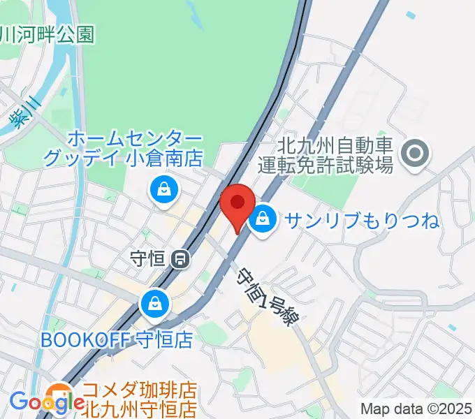守恒みらいホールの地図