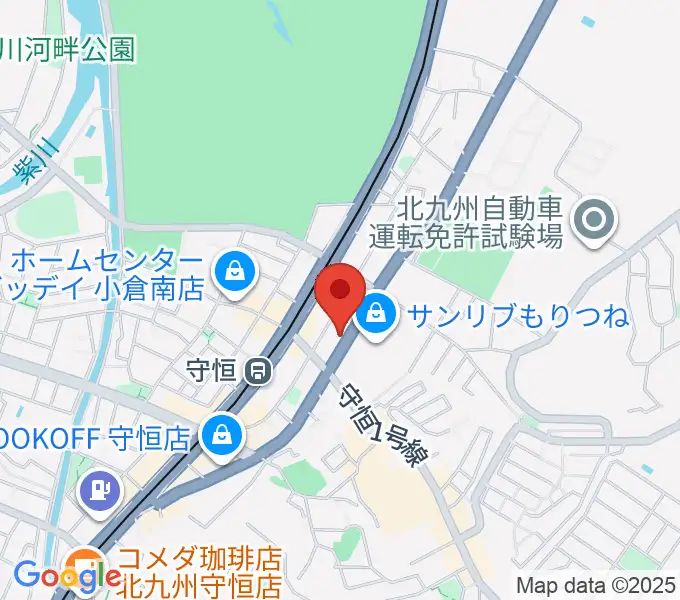 守恒みらいホールの地図