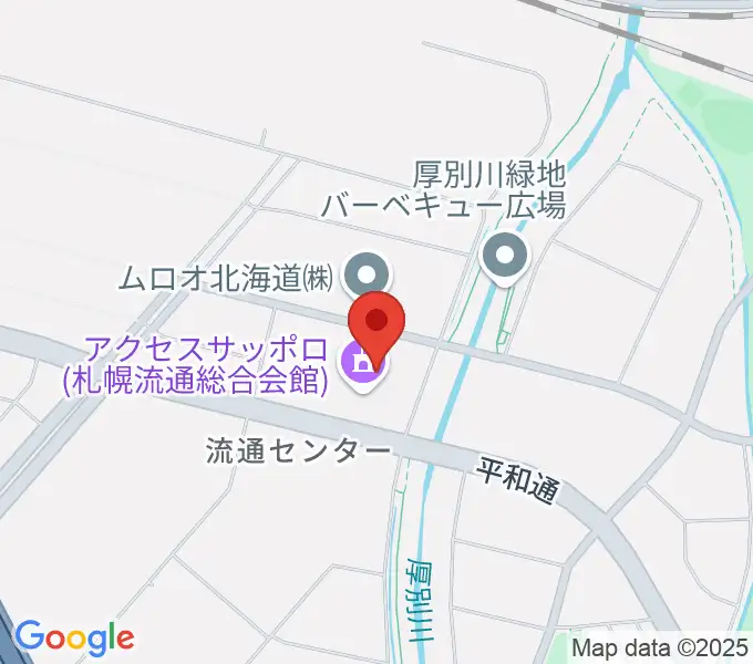 アクセスサッポロの地図