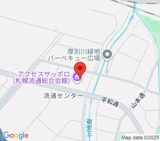 アクセスサッポロの地図