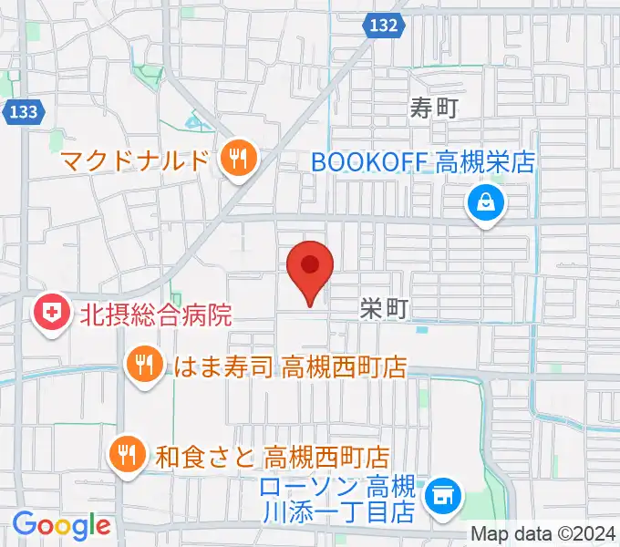 高槻ハイダウェイの地図