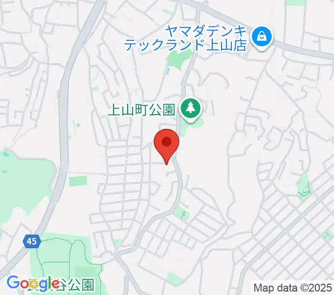 西島ピアノ教室の地図