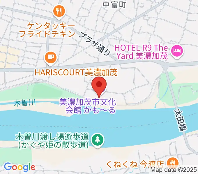 かも〜る 美濃加茂市文化会館の地図