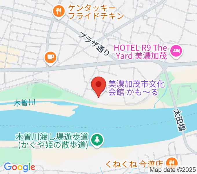 かも〜る 美濃加茂市文化会館の地図