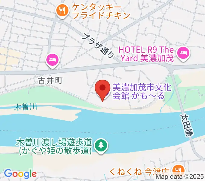 かも〜る 美濃加茂市文化会館の地図