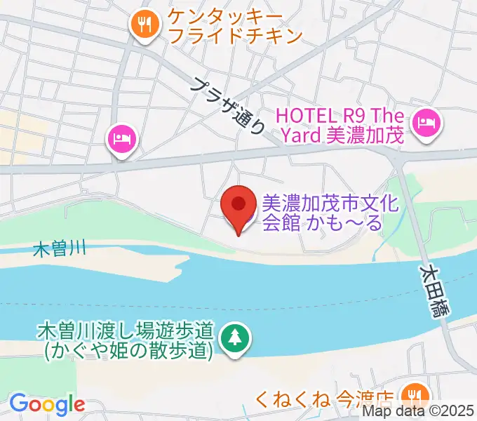 かも〜る 美濃加茂市文化会館の地図