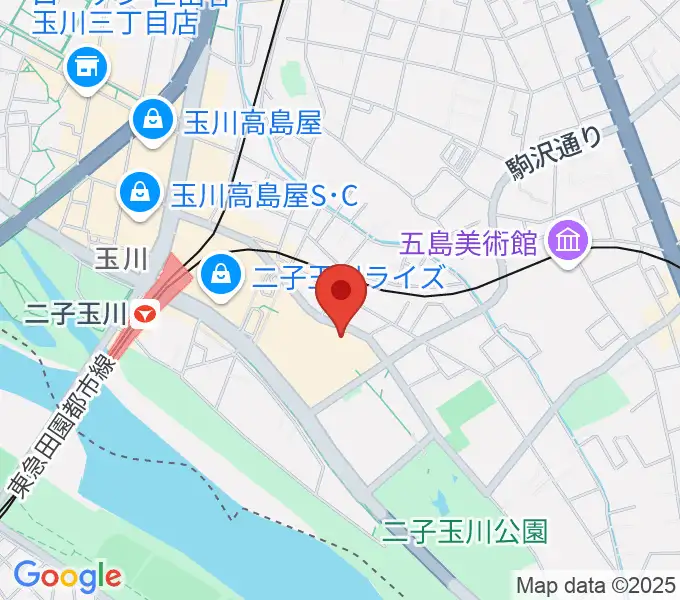 イッツコムスタジオ＆ホール二子玉川ライズの地図