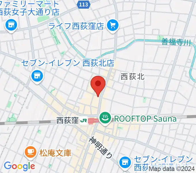 アケタの店の地図