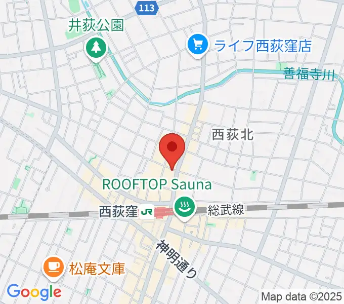 アケタの店の地図