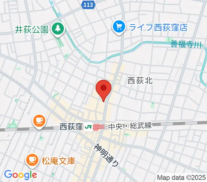 アケタの店の地図