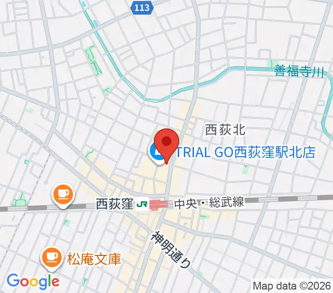 アケタの店の地図