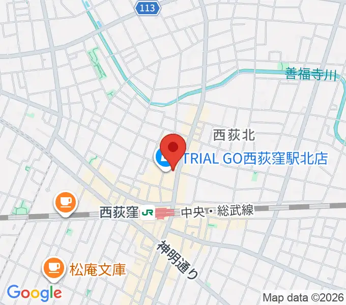 アケタの店の地図