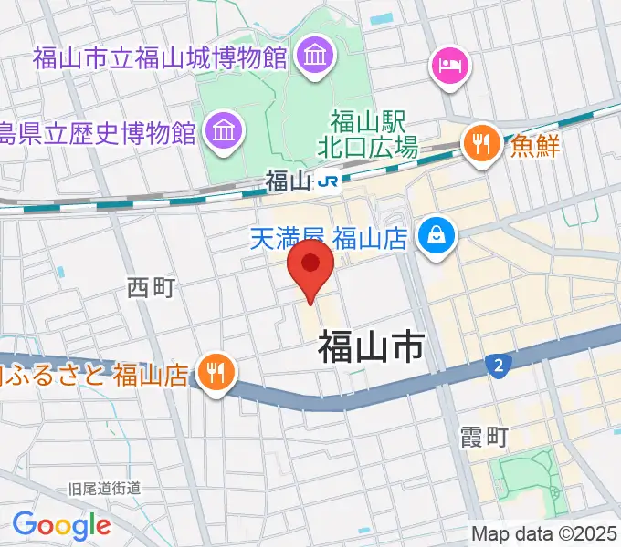 スガナミ楽器 福山本店の地図