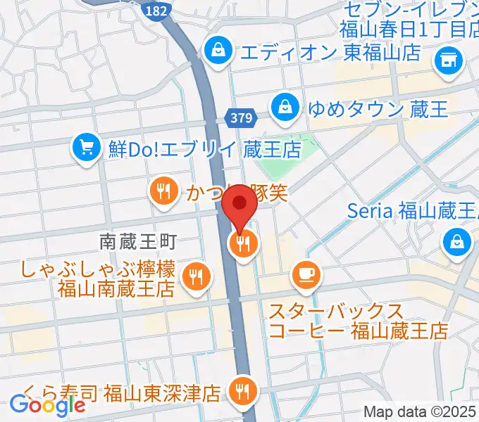 スガナミ楽器蔵王店の地図