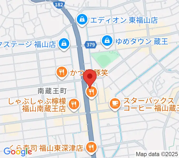 スガナミ楽器蔵王店の地図