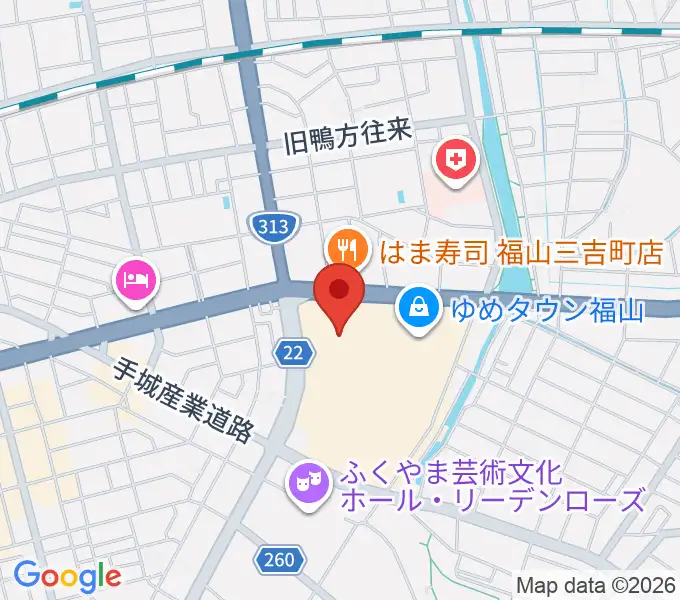 ミュージックパークスガナミの地図
