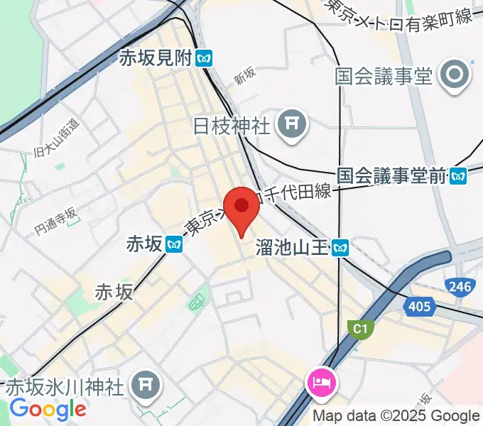 赤坂カンティーナの地図