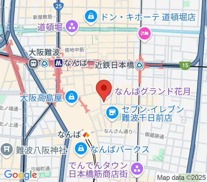 なんばYES THEATERの地図