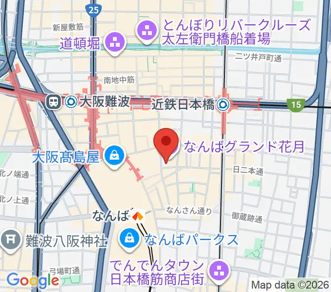 なんばYES THEATERの地図