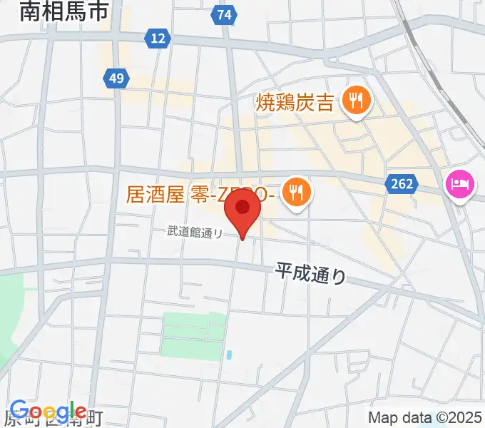 オアシス楽器店 原町店の地図