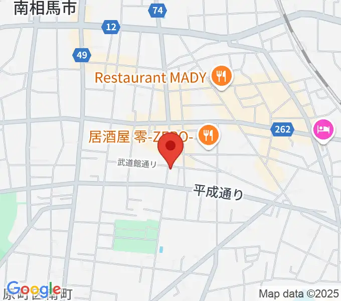 オアシス楽器店 原町店の地図