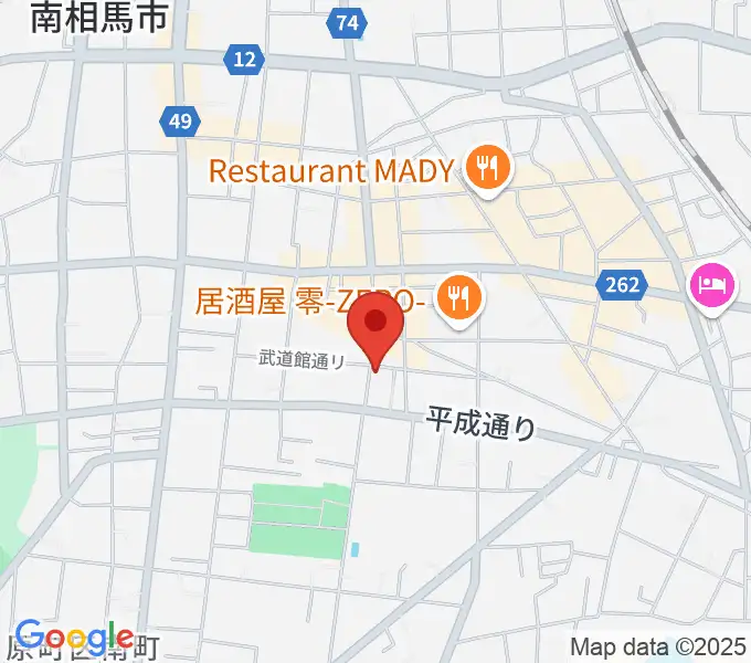 オアシス楽器店 原町店の地図