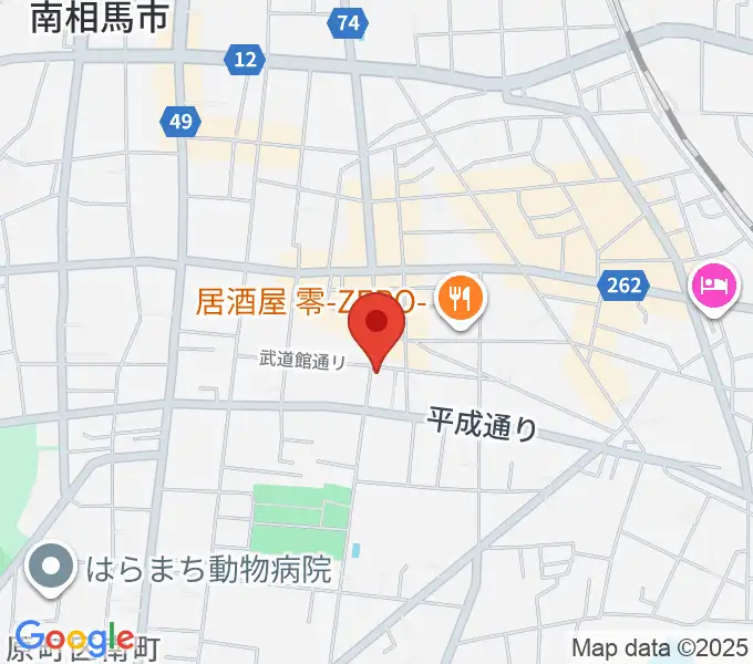 オアシス楽器店 原町店の地図