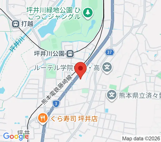 熊本市男女共同参画センターはあもにいの地図