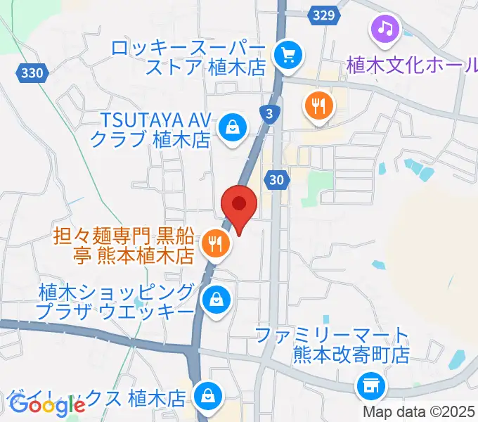 ピアノタウン熊本の地図