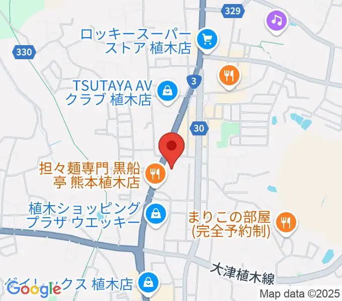 ピアノタウン熊本の地図