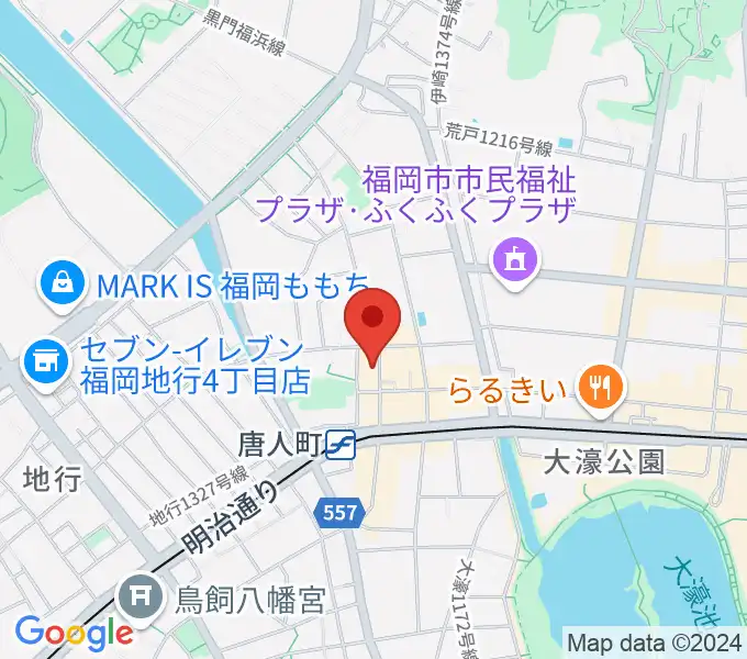 クラングピアノ教室の地図