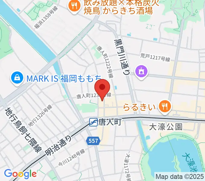 クラングピアノ教室の地図