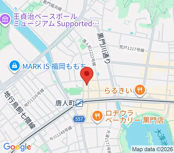 クラングピアノ教室の地図