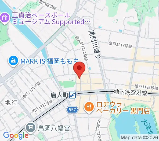 クラングピアノ教室の地図