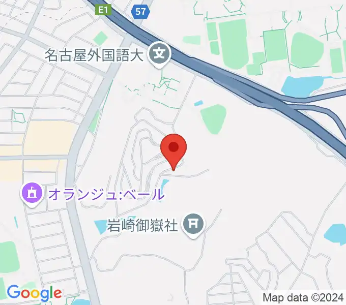 山のホールの地図