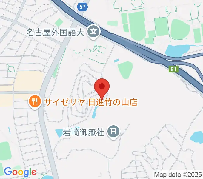 山のホールの地図