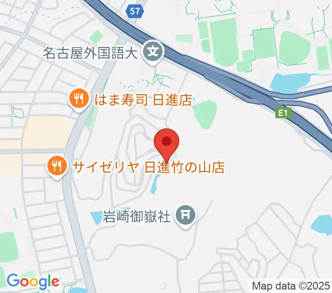 山のホールの地図