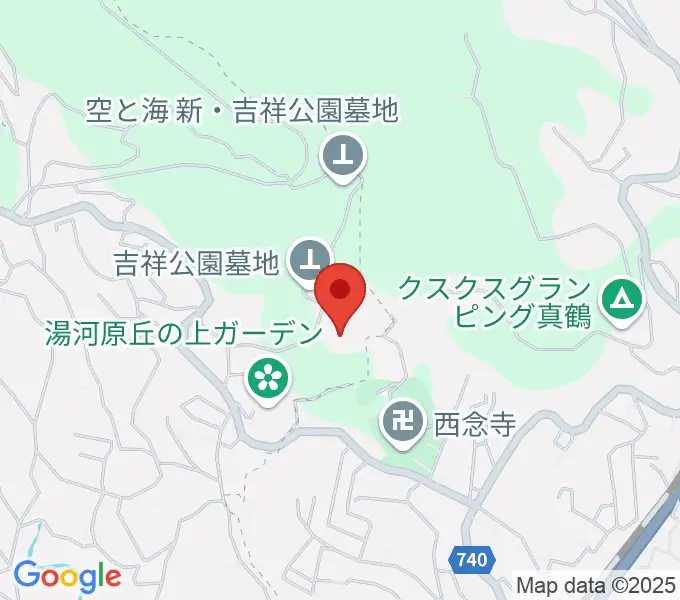 檜チャリティコンサートホールの地図