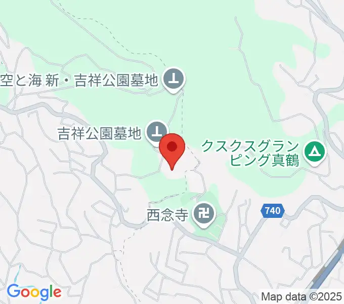 檜チャリティコンサートホールの地図